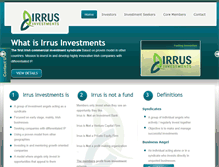 Tablet Screenshot of irrusinvestments.com